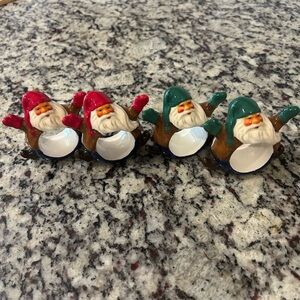 Festive Santa napkin rings- Set of 4